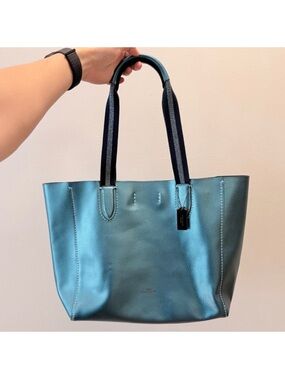 Coach Derby Metallic Tote Bag